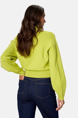 Pull à col roulant - vert
