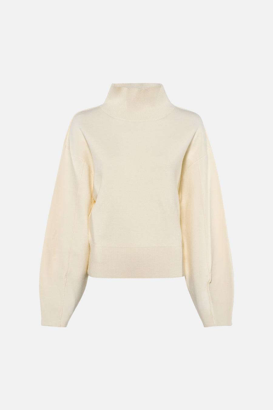 Pull met rolkraag - ecru
