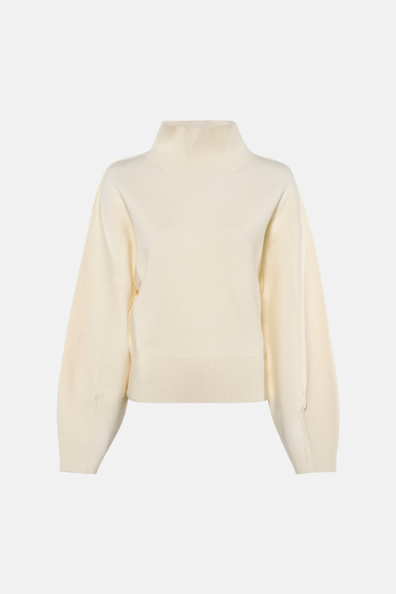 Pull col roulé Écru - Astrid Black Label