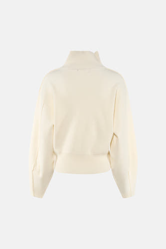 Pull met rolkraag - ecru