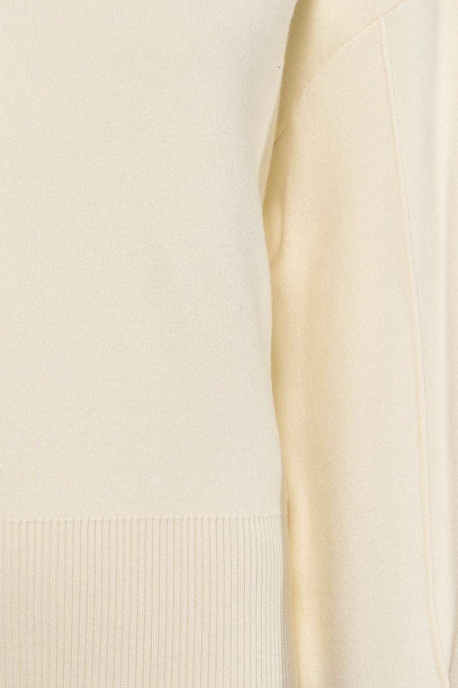 Pull met rolkraag - ecru