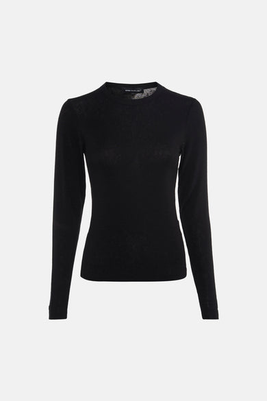 T-shirt met lange mouwen - zwart