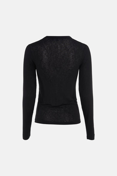 T-shirt met lange mouwen - zwart