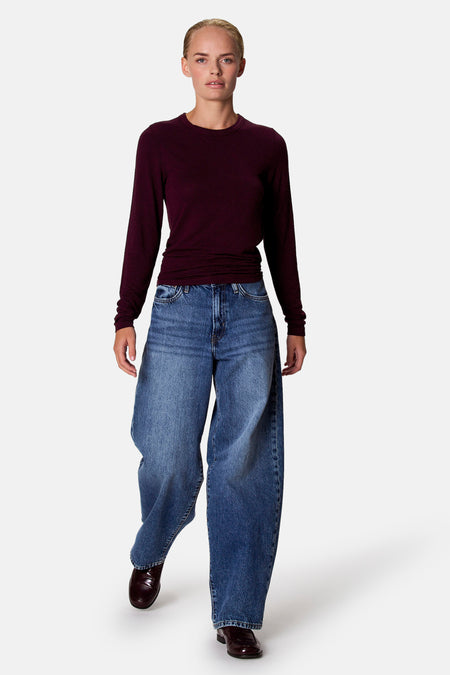 T-shirt met lange mouwen - Bordeaux