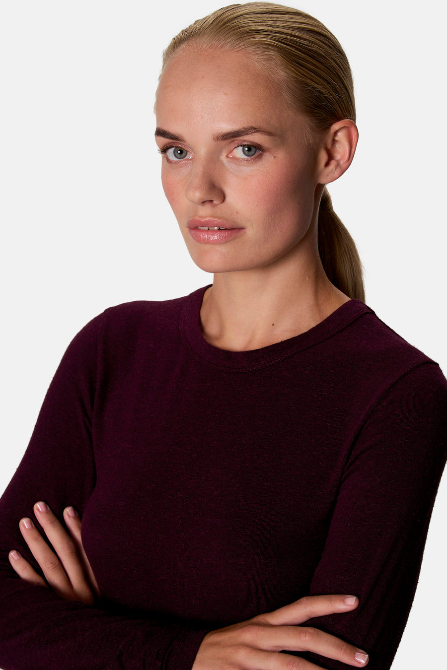 T-shirt met lange mouwen - Bordeaux