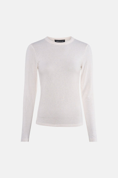 T-shirt met lange mouwen - ecru