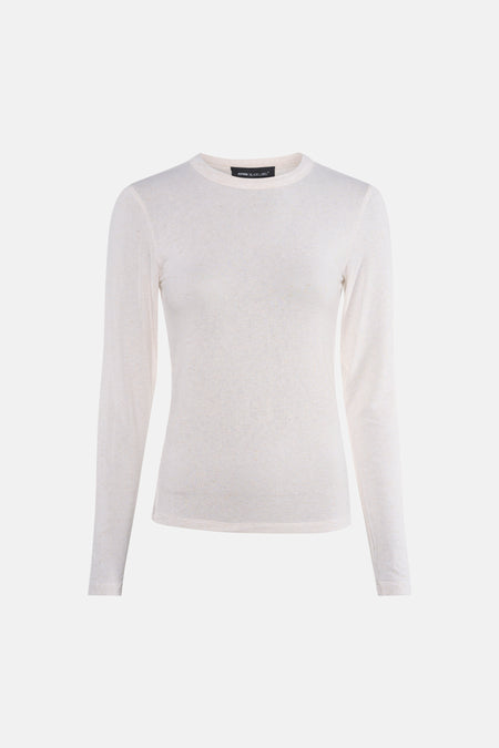 Top uni manche longue Écru - Astrid Black Label