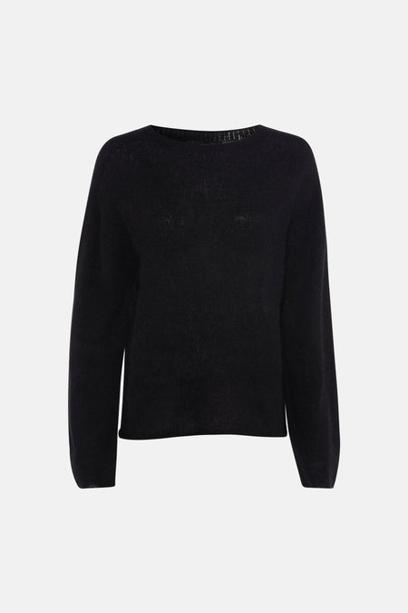Pull O-hals - zwart