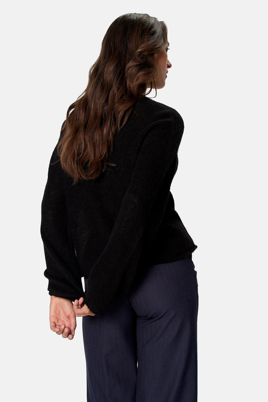 Pull col O - noir