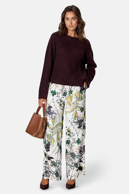 Pull O-hals - Bordeaux