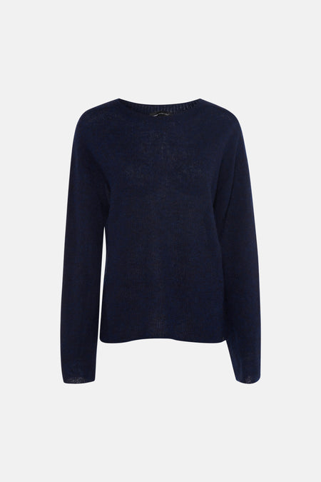 Pull O-hals - blauw