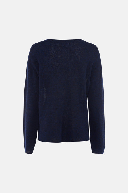 Pull O-hals - blauw