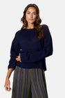 Pull col O - bleu