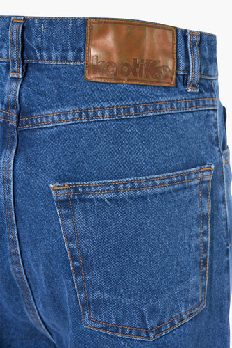 Wide jeans - mid blue denim - KAOTIKO - 6