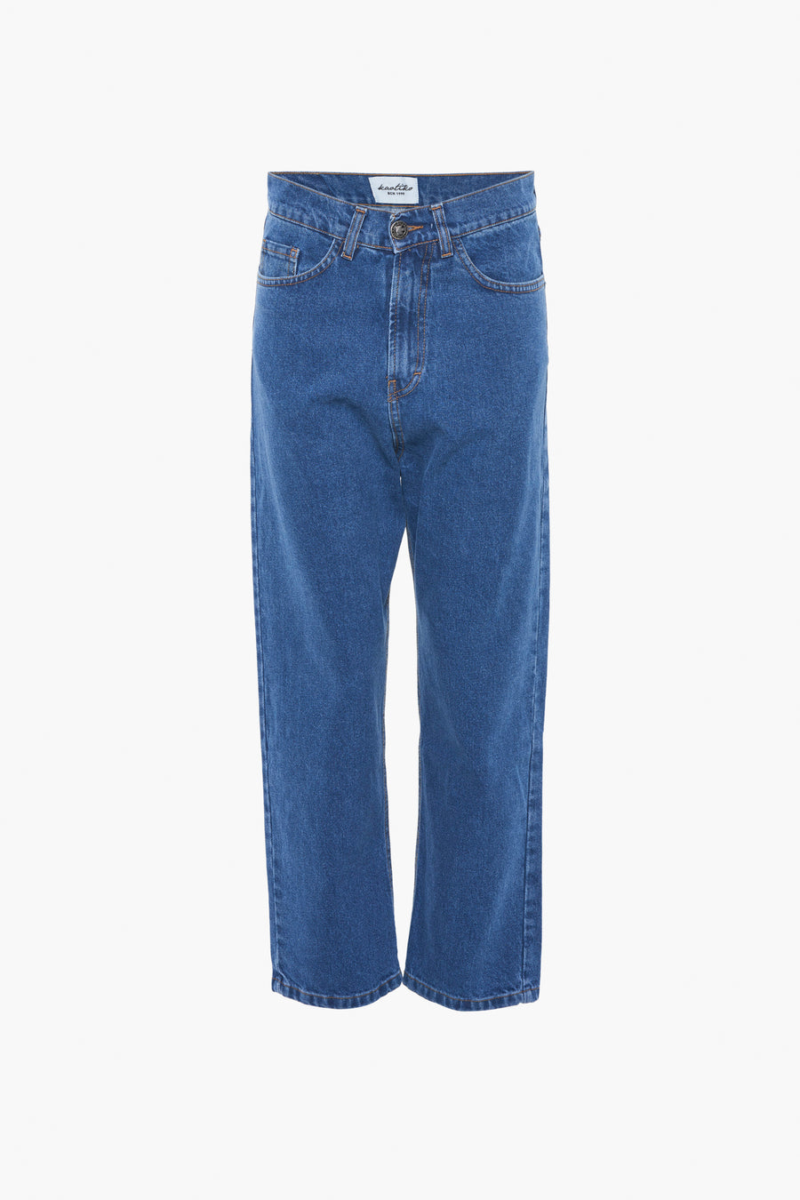 Wide jeans - mid blue denim - KAOTIKO - 1