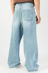 Jeans wide Light blue denim - KAOTIKO