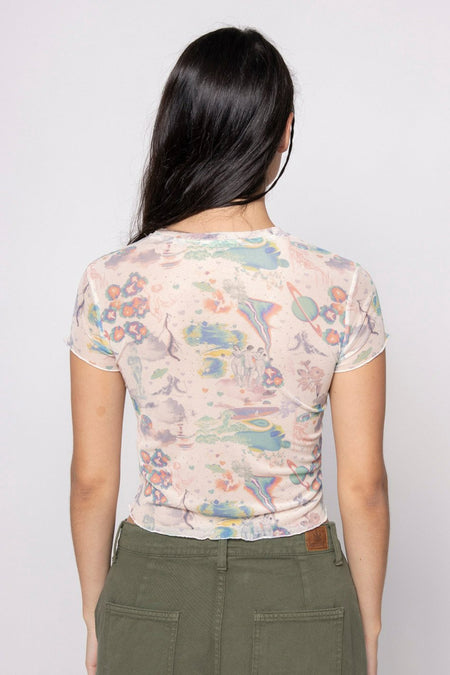 T-shirt (manches courtes) Écru - KAOTIKO