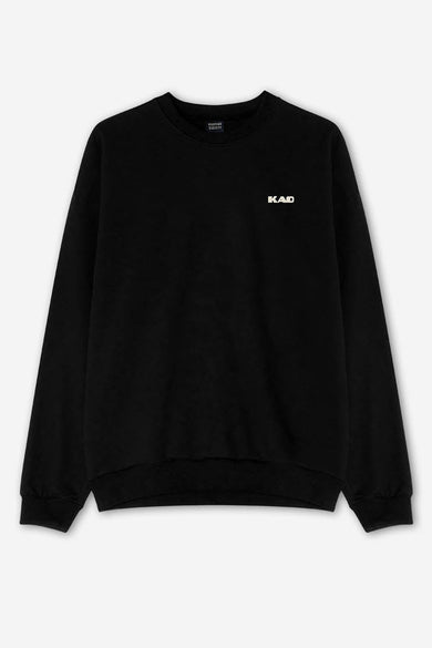 Sweater met ronde hals Zwart - KAOTIKO