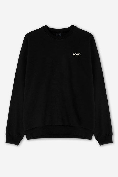 Sweater met ronde hals Zwart - KAOTIKO