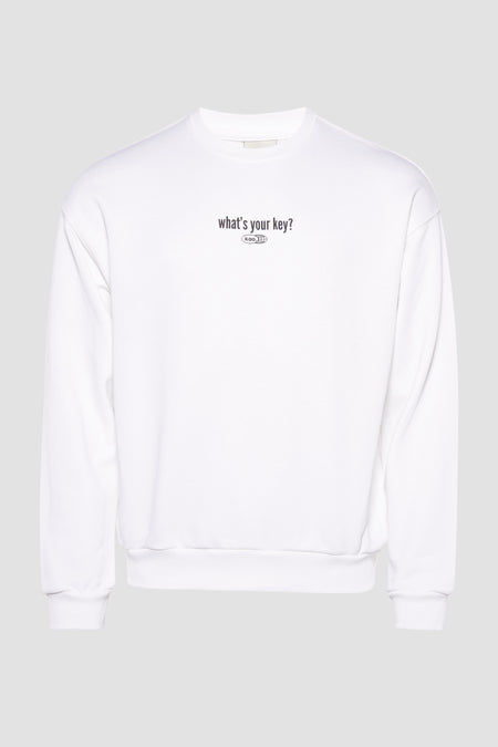 Sweater met ronde hals Wit - KAOTIKO