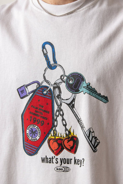 T-shirt (korte mouwen) Wit - KAOTIKO