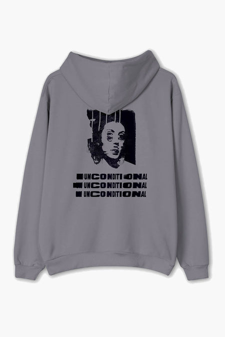 Sweater met kap Blauw - KAOTIKO