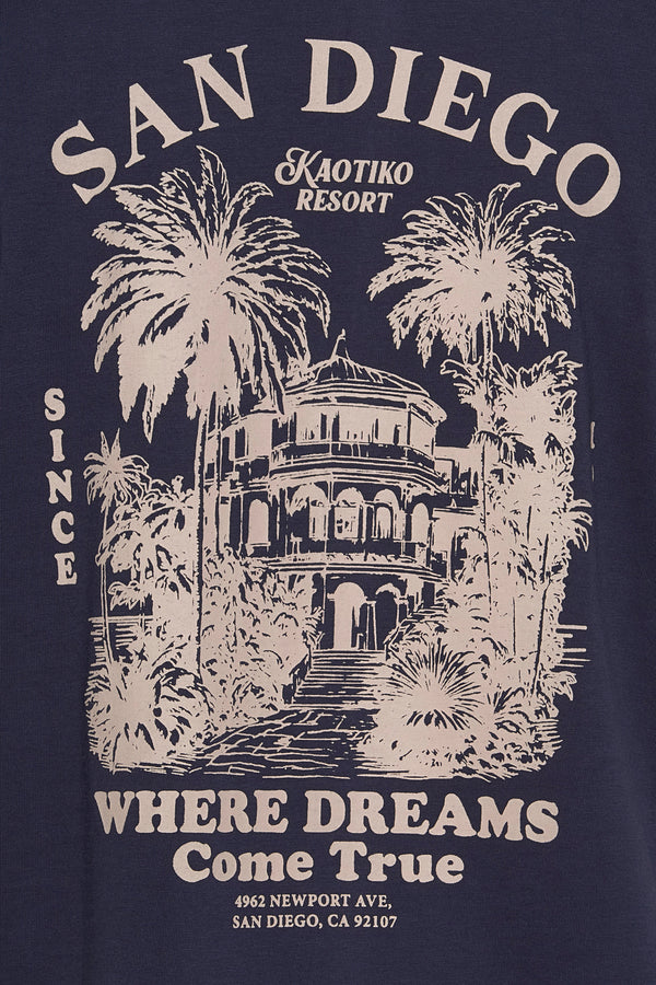 T-shirt (manches courtes) Bleu - KAOTIKO