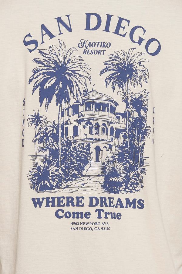 T-shirt (manches courtes) Écru - KAOTIKO