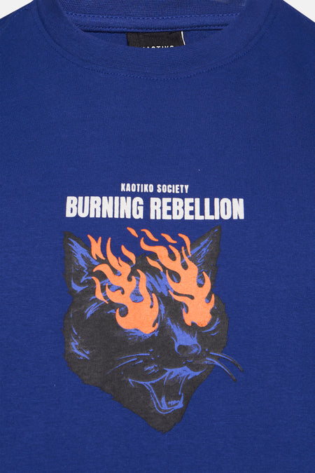 T-shirt (manches courtes) Bleu - KAOTIKO