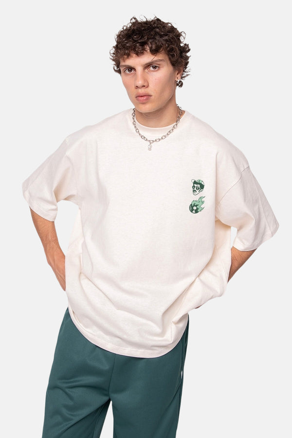 T-shirt (manches courtes) Écru - KAOTIKO
