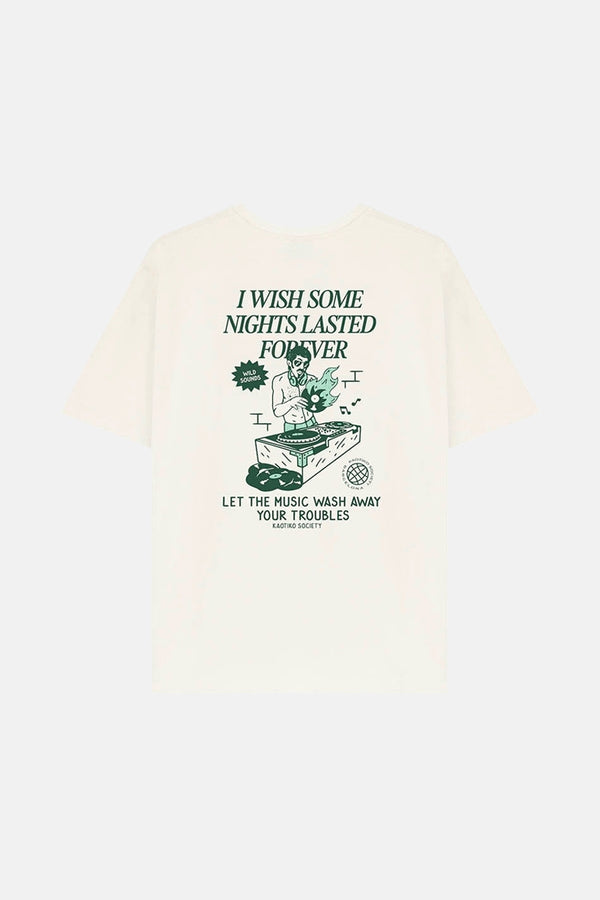 T-shirt (manches courtes) Écru - KAOTIKO