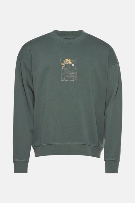 Sweater met ronde hals Groen - KAOTIKO