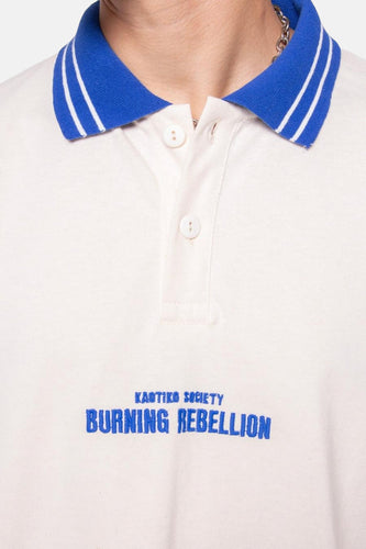 Polo met korte mouwen - ecru - KAOTIKO - 4