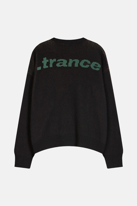 Pull met ronde hals - zwart