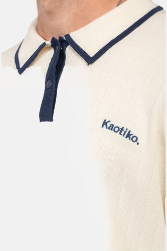 Pull met ronde hals - ecru