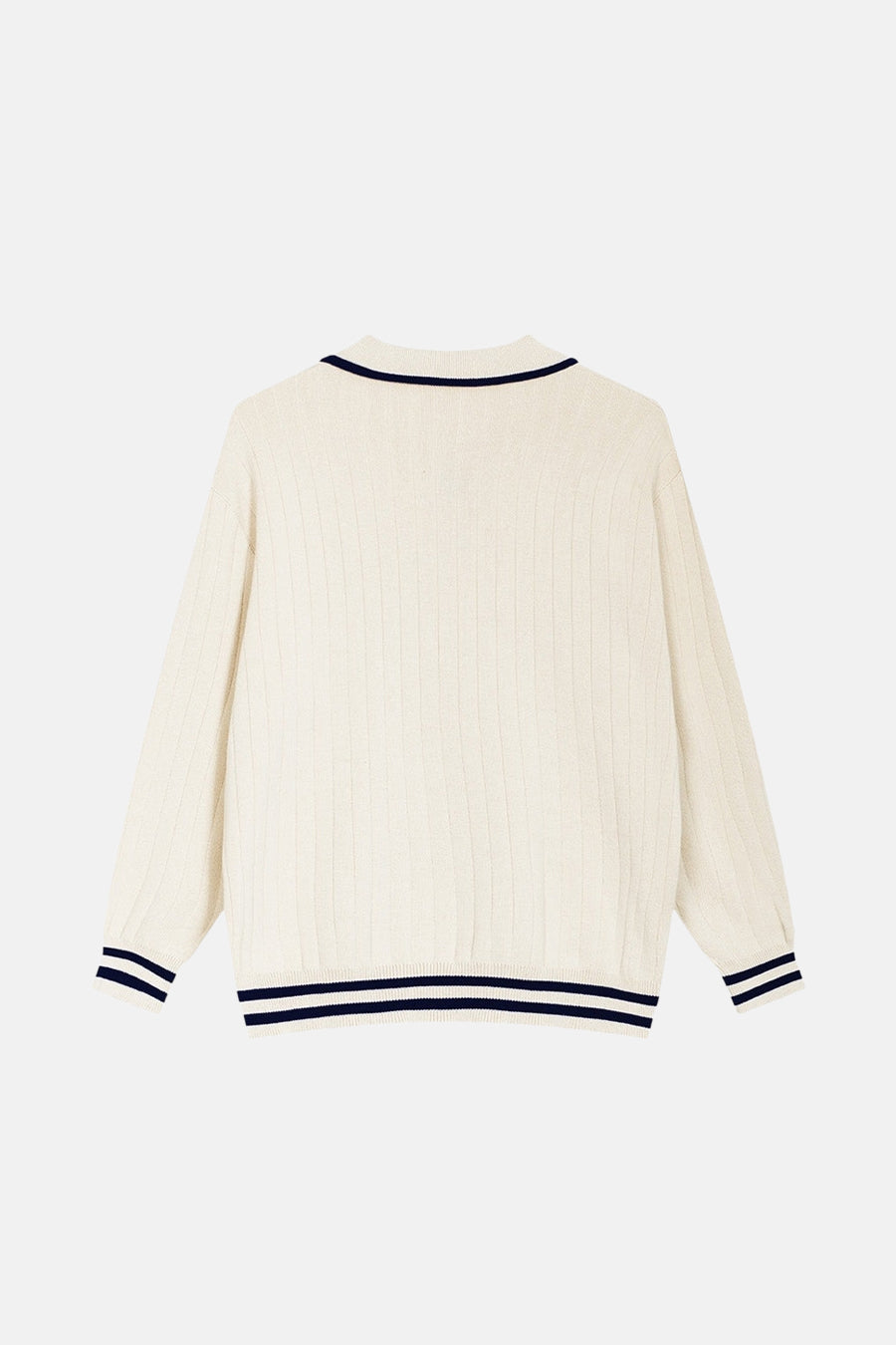 Pull met ronde hals - ecru