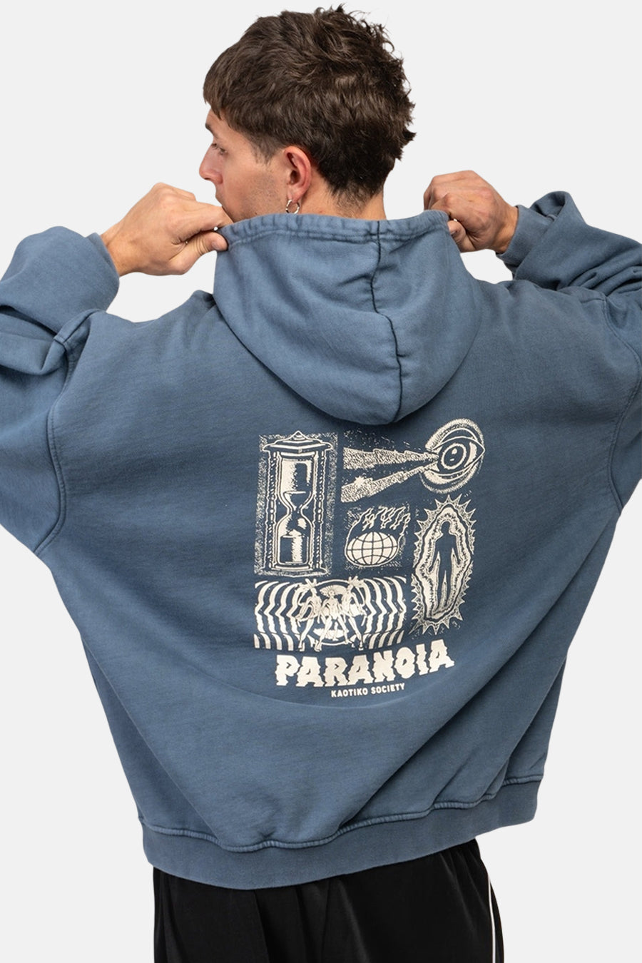 Sweat à capuche bleu - KAOTIKO