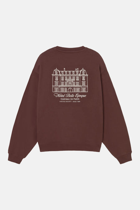 Sweater met ronde hals bruin - KAOTIKO
