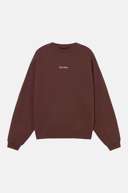 Sweater met ronde hals bruin - KAOTIKO