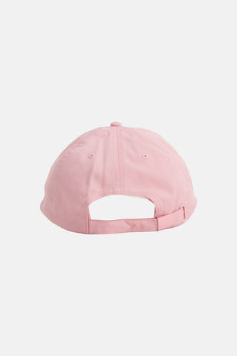 Roze pet van Tommy Jeans, gezien vanaf de achterkant, met een verstelbare band.