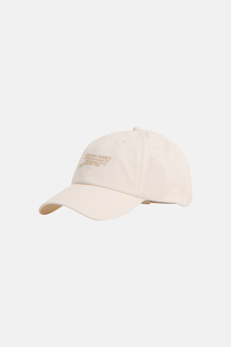 Ecru pet van TOMMY JEANS met geborduurd logo, zijwaarts weergegeven, eenvoudig en casual design