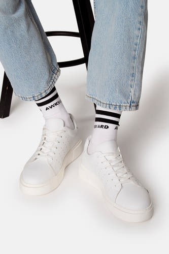 Chaussettes courtes - blanc
