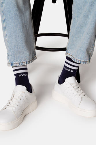Chaussettes courtes - bleu