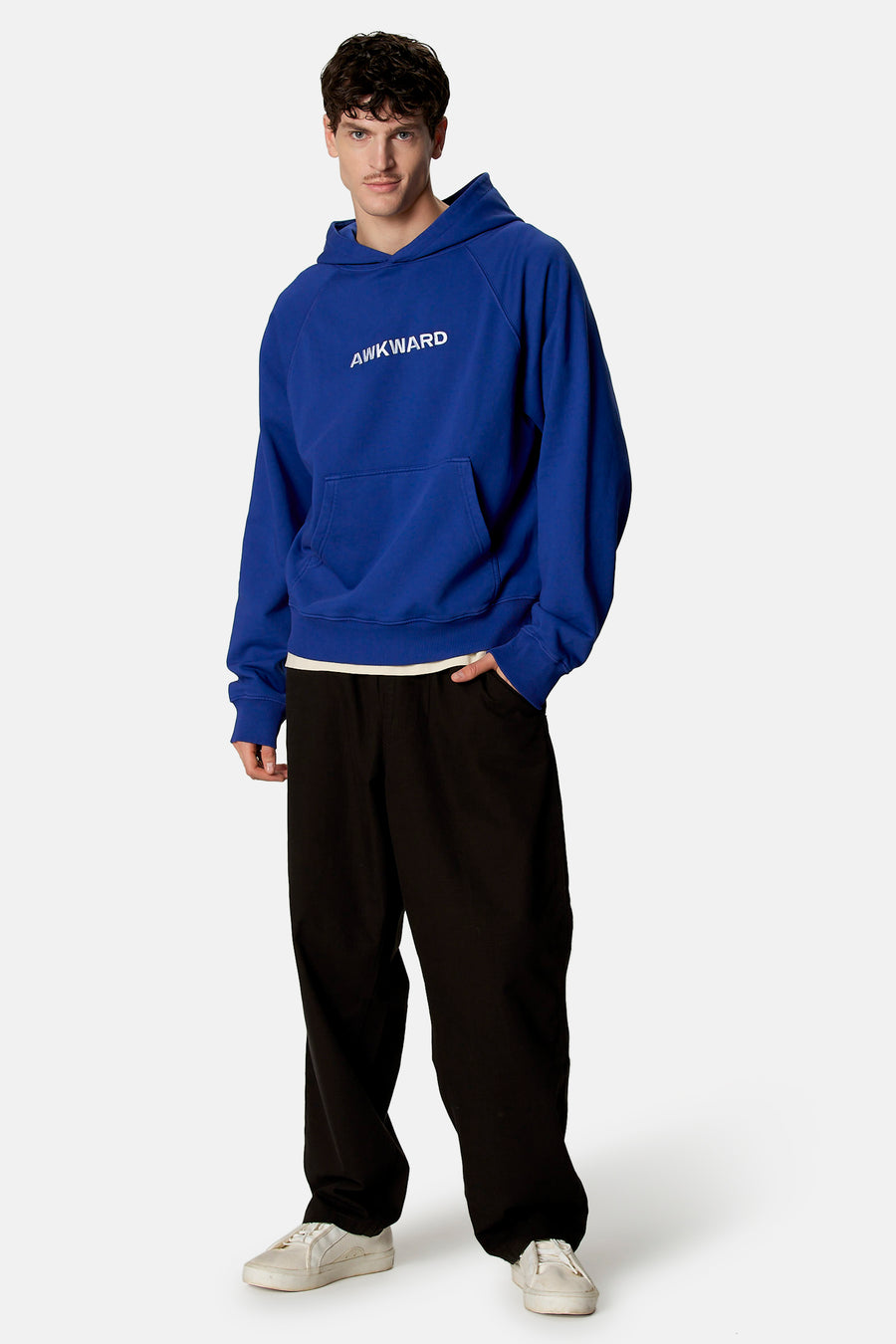 Sweat à capuche - bleu