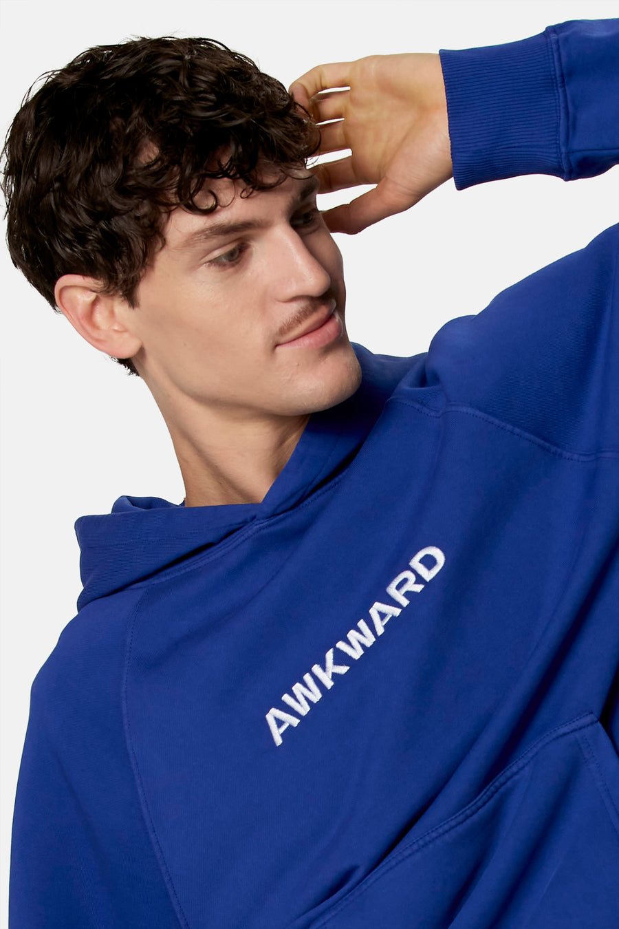 Sweat à capuche - bleu