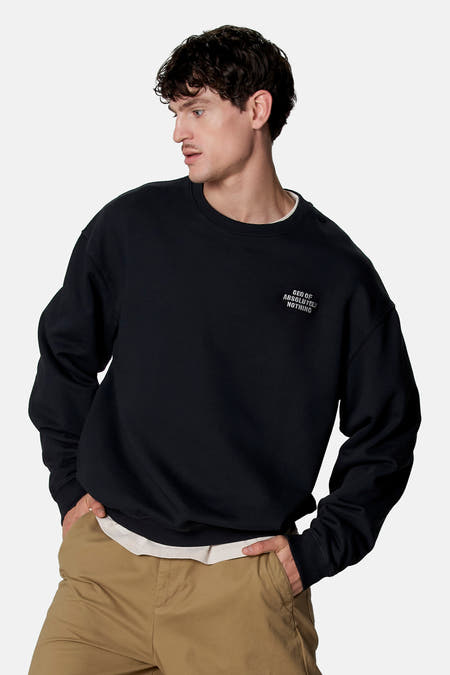 Sweater O-hals - zwart