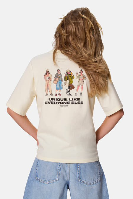 T-shirt met korte mouwen - ecru