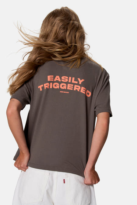 T-shirt met korte mouwen - grijs