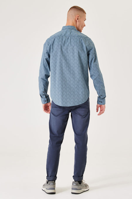 Hemd (lange mouwen) blauw - GARCIA