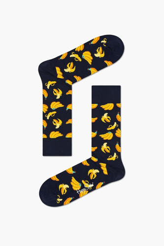 Chaussettes multicolores de Happy Socks® avec un motif de banane remarquable.